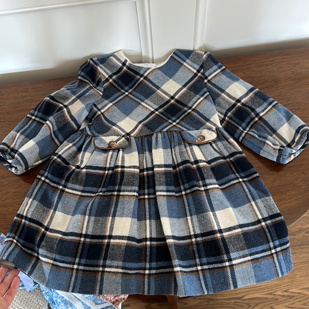 MAYROL Wool Navy Dress - Holiday Thanksgiving